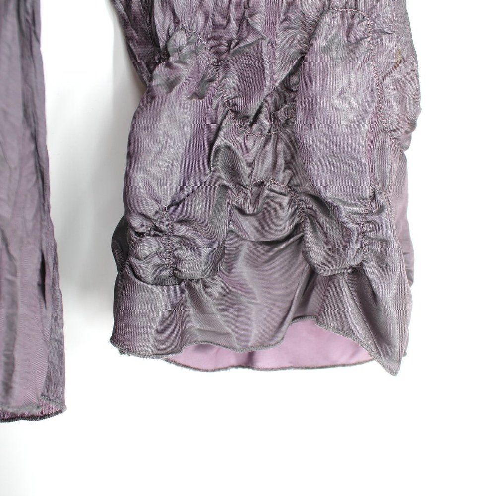 VTG Lee Andersen 2PC Crushed Iridescent Set Long Geode Dress & Pomp Jacket - Picture 5 of 16